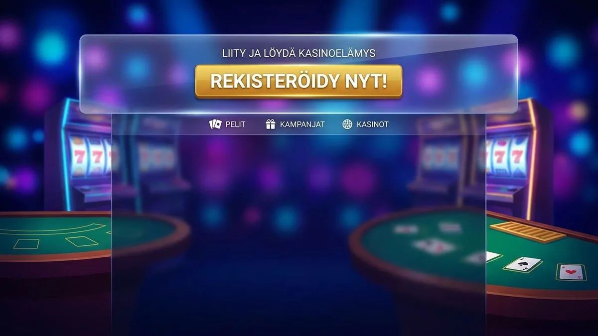 Rekisteröidy bonuksen kanssa
